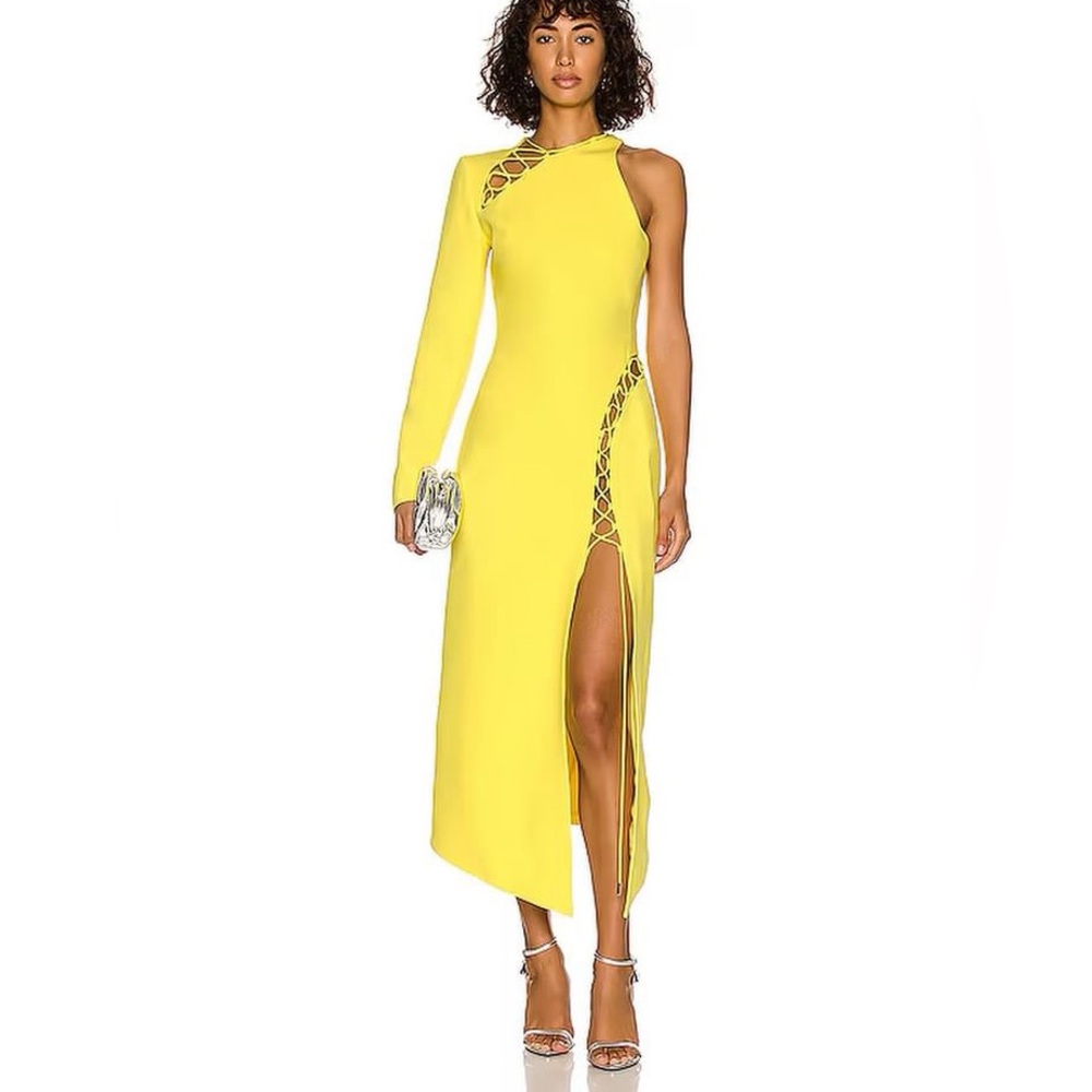 David Koma yellow dress stunning